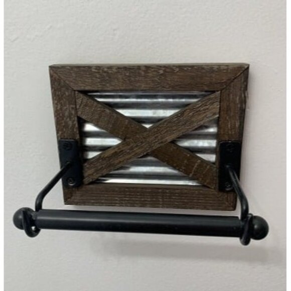 Other - New Farmhouse Toilet Paper Holder with Bracket - Farmhouse Bathroom Rustic Decor